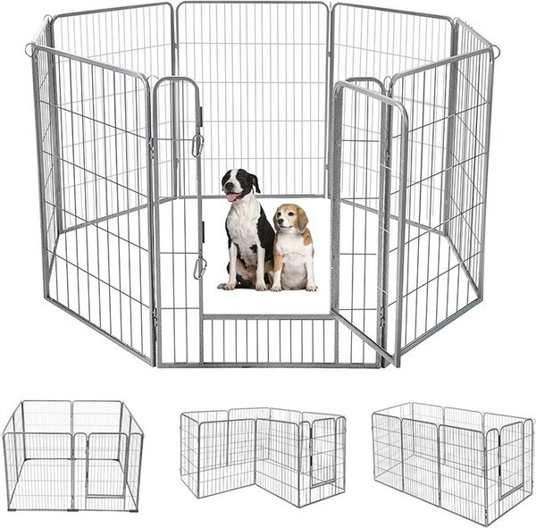 Aivituvin AIR51 Exercise Outdoor & Indoor Portable Dog Playpen, Large slide 1 of 6