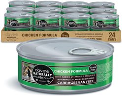 Dave's Pet Food Naturally Healthy Grain-Free Chicken Formula Canned Cat Food, 5.5-oz, case of 24