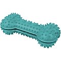 Pet Life 'Denta-Bone' TPR Treat Dispensing & Dental Cleaning Durable Dog Toy, Blue