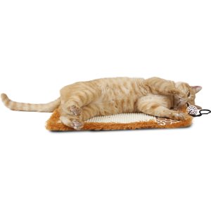 Pet Life 'Scrape-Away' Eco-Natural Sisal & Jute Hanging Carpet Cat Scratcher & Toy, Brown