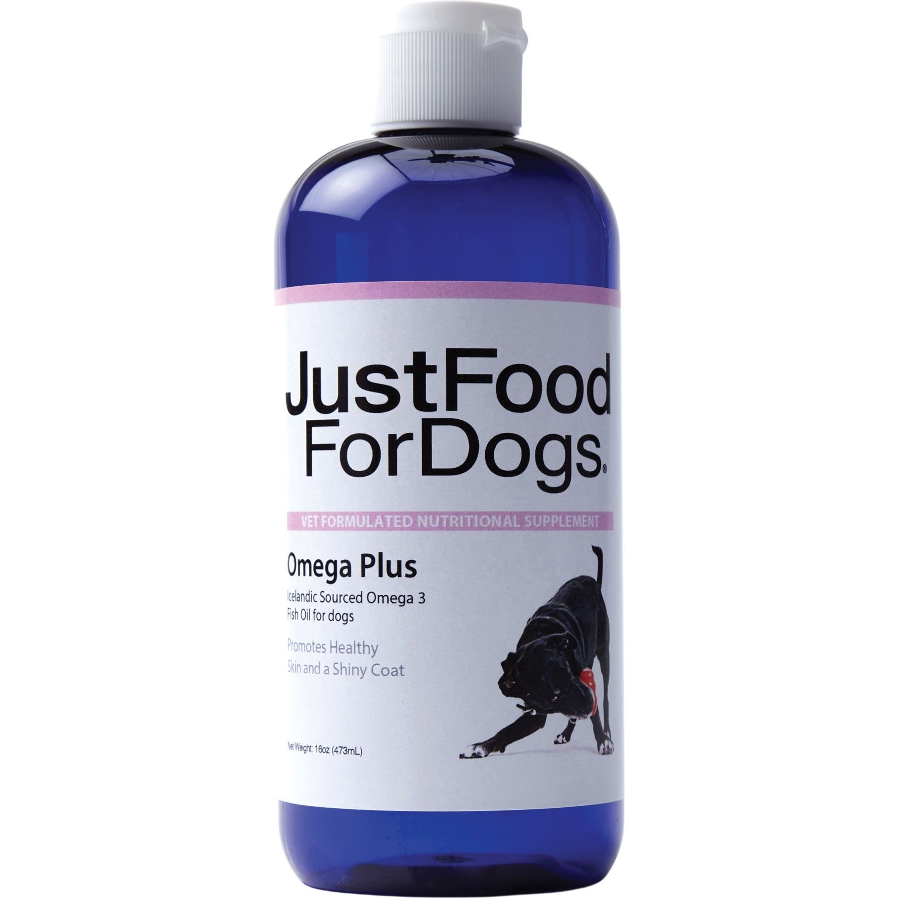 Discontinued JUSTFOODFORDOGS Omega Plus Fish Oil Supplement for Dogs