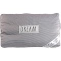 Rae Dunn "Dream" Orthopedic Dog & Cat Pillow Bed, Gray, Medium