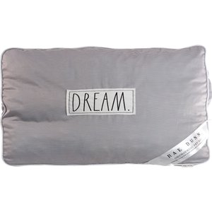 Rae Dunn "Dream" Orthopedic Dog & Cat Pillow Bed, Gray, Large