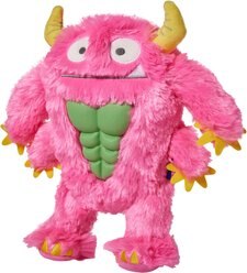 Frisco Halloween Zany Monster Muscle Plush Squeaky Dog Toy, Medium/Large