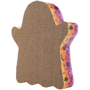 Frisco Halloween Ghost Swirl Scratcher Cat Toy with Catnip