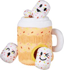 Frisco Halloween Fall Latte Hide & Seek Puzzle Plush Squeaky Dog Toy, X-Small/Small