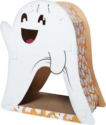 Frisco Halloween Cutie Ghost Cardboard Cat House with Catnip