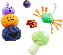 Frisco Halloween Mystical Variety Pack Plush & Balls Cat Toy with Catnip, 5 count