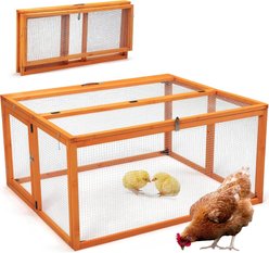 Coziwow Collapsible Small Pet Hutch, Orange