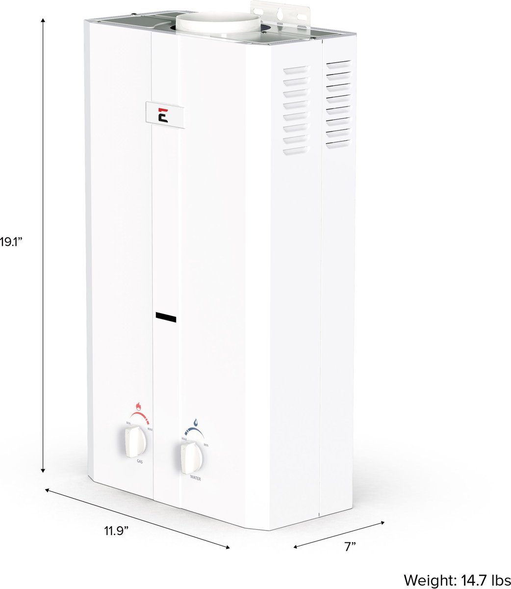 ECCOTEMP Portable Outdoor Tankless Water Heater, 2.85gal