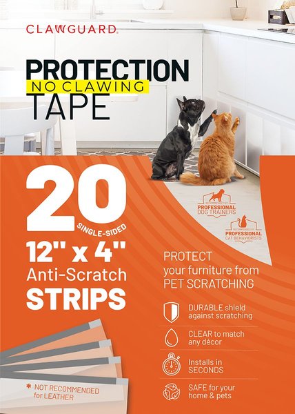 CLAWGUARD Protection Tape Durable Single-Sided Strips Protection Barrier, 20 count, 12 X 4-in slide 1 of 7