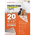 CLAWGUARD Protection Tape Durable Single-Sided Strips Protection Barrier, 20 count, 12 X 4-in