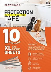 CLAWGUARD Protection Tape Durable Single-Sided Sheets Protection Barrier, 20 count, 17 X 12-in