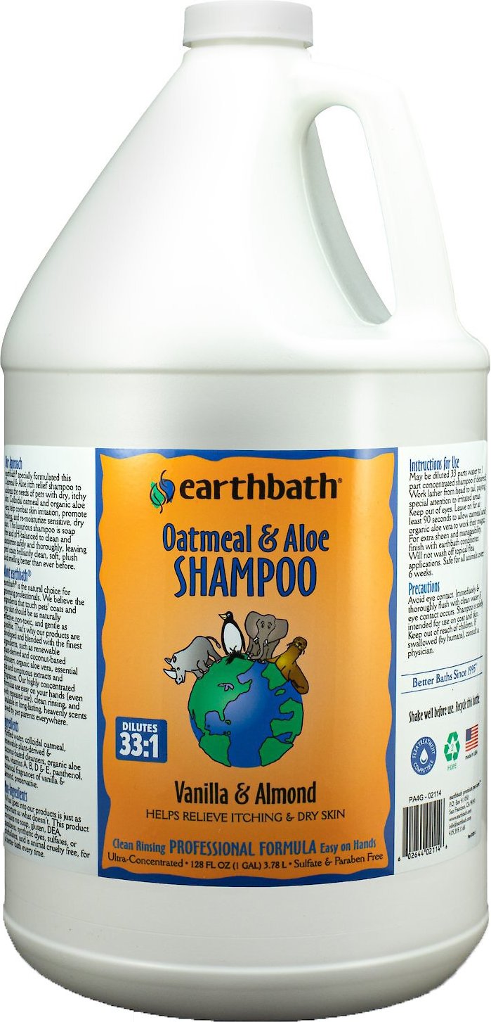 EARTHBATH & Aloe Dog & Cat Shampoo, 1-gal bottle - Chewy.com