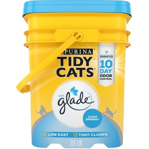 Tidy Cats Glade Tough Scented Clumping Clay Cat Litter, 35-lb pail
