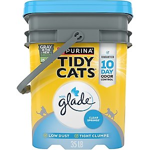 Tidy Cats Glade Tough Scented Clumping Clay Cat Litter, 35-lb pail