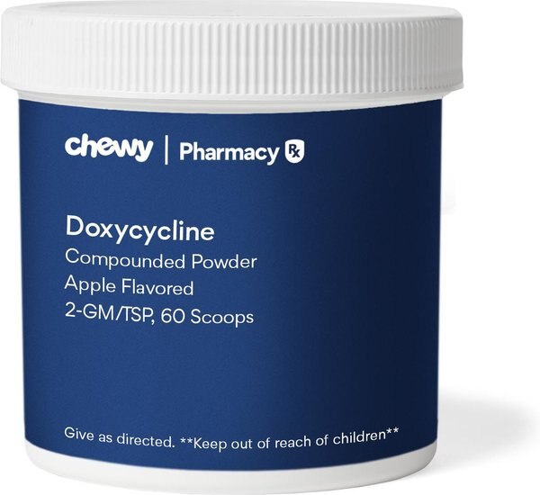 Doxycycline Hyclate Compounded Powder Apple Flavored for Horses, 2-GM/TSP, 60 scoops slide 1 of 3
