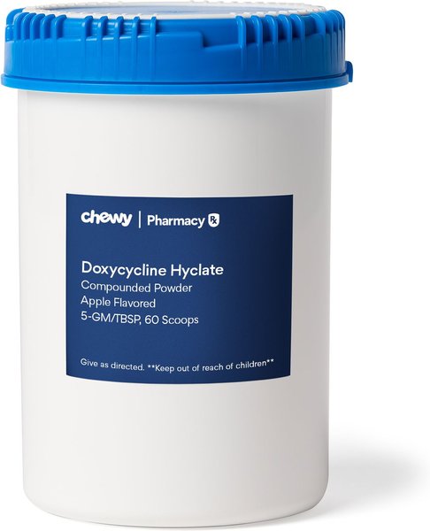 Doxycycline Hyclate Compounded Powder Apple Flavored for Horses, 5-GM/TBSP, 60 scoops slide 1 of 3