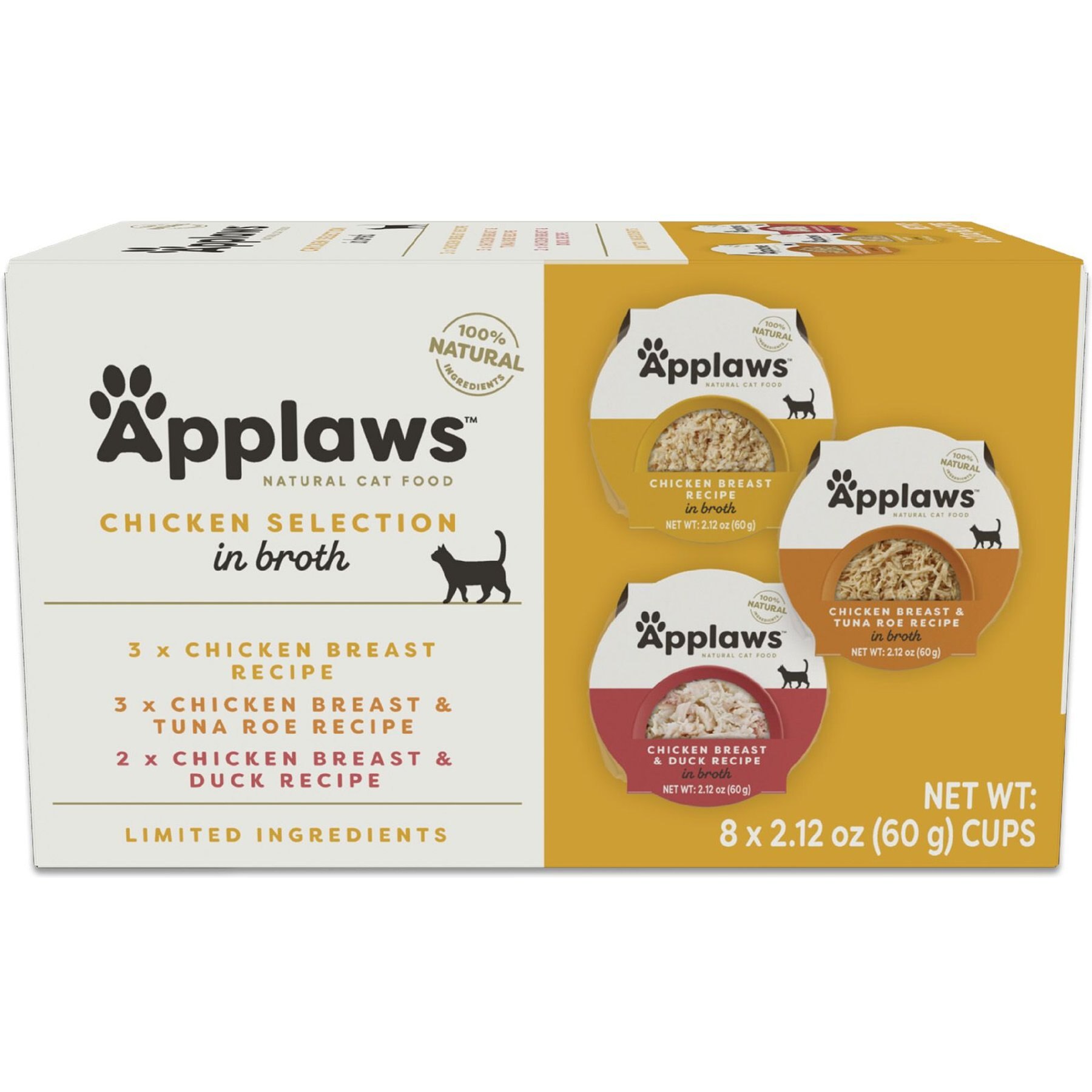 APPLAWS Chicken Selection in Broth Pot Variety Pack 2.21 oz case