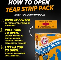 Arm & Hammer Litter Super Scoop Unscented Clumping Clay Cat Litter, 40-lb box slide 2 of 9