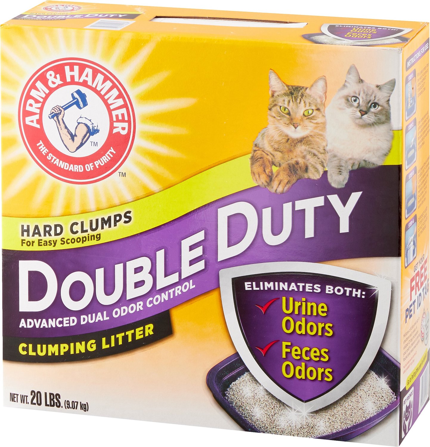 Arm And Hammer Litter Double Duty Scented Clumping Clay Cat Litter 20 Lb Box