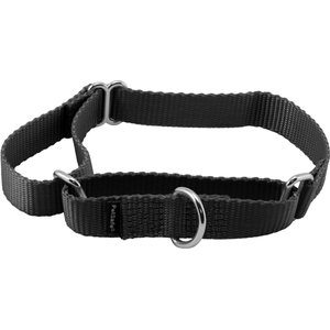 PetSafe Nylon Martingale Dog Collar, Black, Medium: 10 to 16-in neck, 3/4-in wide