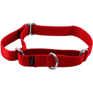 PetSafe Nylon Martingale Dog Collar, Red, Medium: 10 to 16-in neck, 3/4-in wide
