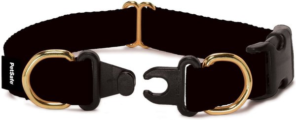 PetSafe Keep Safe Nylon Breakaway Dog Collar, Black, Medium: 14 to 20-in neck, 1-in wide slide 1 of 5