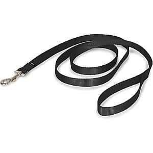 PetSafe Nylon Dog Leash, Black, 6-ft long, 3/4-in wide