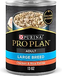 Purina Pro Plan Specialized Adult Large Breed Chicken & Rice Entree Canned Dog Food, 13-oz, case of 12