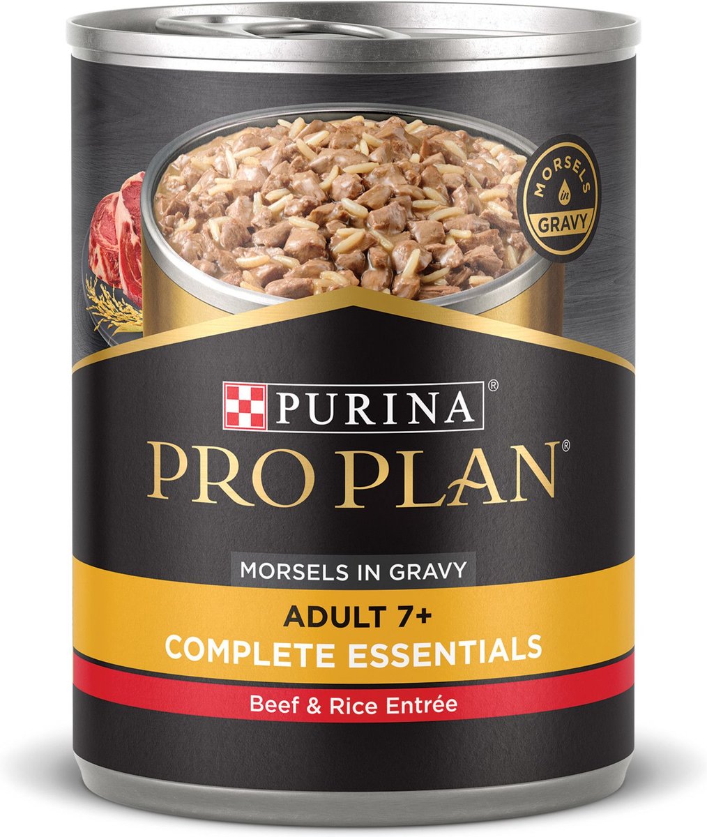 PURINA PRO PLAN Senior Beef Rice Entree Canned Dog Food 13 oz case of 12 Chewy