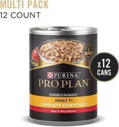 Purina Pro Plan Senior Beef & Rice Entree Canned Dog Food, 13-oz, case of 12 slide 2 of 8