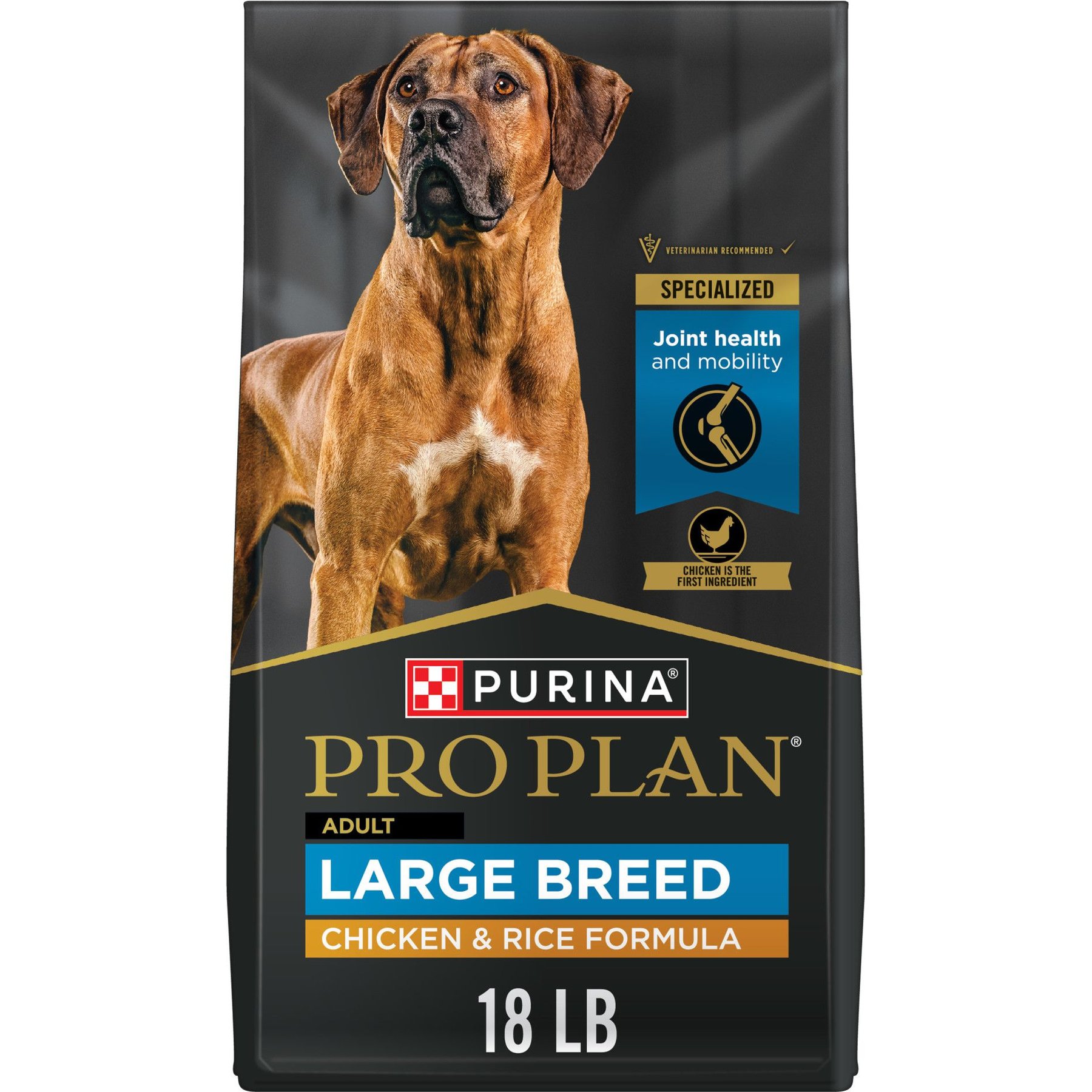 PURINA PRO PLAN Adult Large Breed High Protein Chicken Rice Dry Dog Food 18 lb bag Chewy