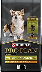 Purina Pro Plan Adult Weight Management Formula Dry Dog Food, 18-lb bag