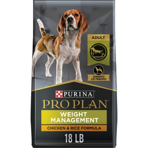 Purina Pro Plan Adult Weight Management Formula Dry Dog Food, 18-lb bag