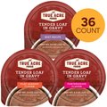 Variety Pack – True Acre Foods Tender Loaf in Gravy Wet Dog Food Cups, Beef Recipe, Filet Mignon & Porterhouse Flavors, 3.5-oz, 36 count
