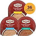 Variety Pack – True Acre Foods Tender Loaf in Gravy Wet Dog Food Cups, Chicken & Liver Recipe, Turkey Recipe and Grilled Chicken Flavor, 3.5-oz, 36 count