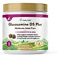 NaturVet Moderate Care Glucosamine DS Plus Soft Chews Joint Supplement for Cats & Dogs, 120 count