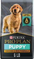 Purina Pro Plan High Protein Chicken & Rice Formula Dry Puppy Food, 6-lb bag