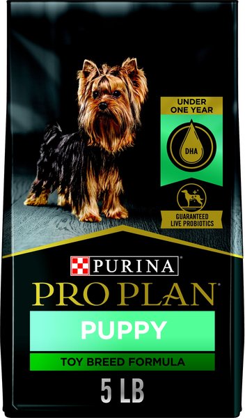 Purina Pro Plan Puppy Toy Breed Chicken & Rice Formula Dry Dog Food, 5-lb bag slide 1 of 11