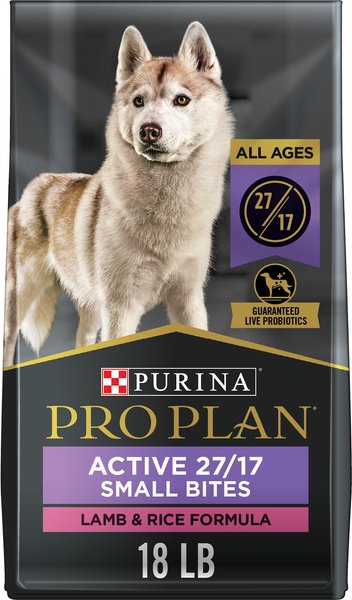 Purina Pro Plan All Life Stages Small Bites Lamb & Rice Formula Dry Dog Food, 18-lb bag slide 1 of 10