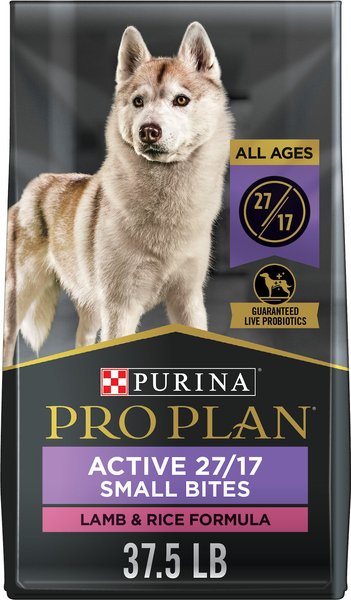 Purina Pro Plan All Life Stages Small Bites Lamb & Rice Formula Dry Dog Food, 37.5-lb bag slide 1 of 10