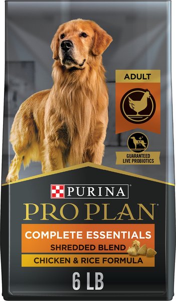 Purina Pro Plan High Protein Shredded Blend Chicken & Rice Formula with Probiotics Dry Dog Food, 6-lb bag slide 1 of 11