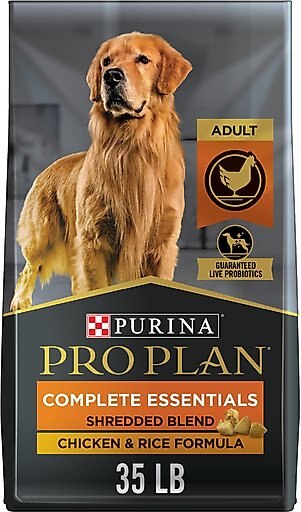Purina Pro Plan High Protein Shredded Blend Chicken & Rice Formula with Probiotics Dry Dog Food, 35-lb bag