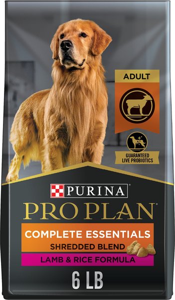 Purina Pro Plan Adult Shredded Blend Lamb Rice Formula Dry Dog Food