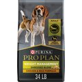 Purina Pro Plan Adult Weight Management Shredded Blend Chicken & Rice Formula Dry Dog Food, 34-lb bag