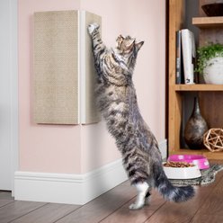 Way Basics Eco zBoard Corner Wall Cat Scratching Pad, White, Medium