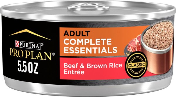Purina Pro Plan Savor Adult Classic Beef & Brown Rice Entree Canned Dog Food, 5.5-oz, case of 24 slide 1 of 10