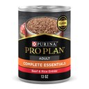 Purina Pro Plan High Protein Pate, Beef & Rice Entree Wet Dog Food, 13-oz, case of 12