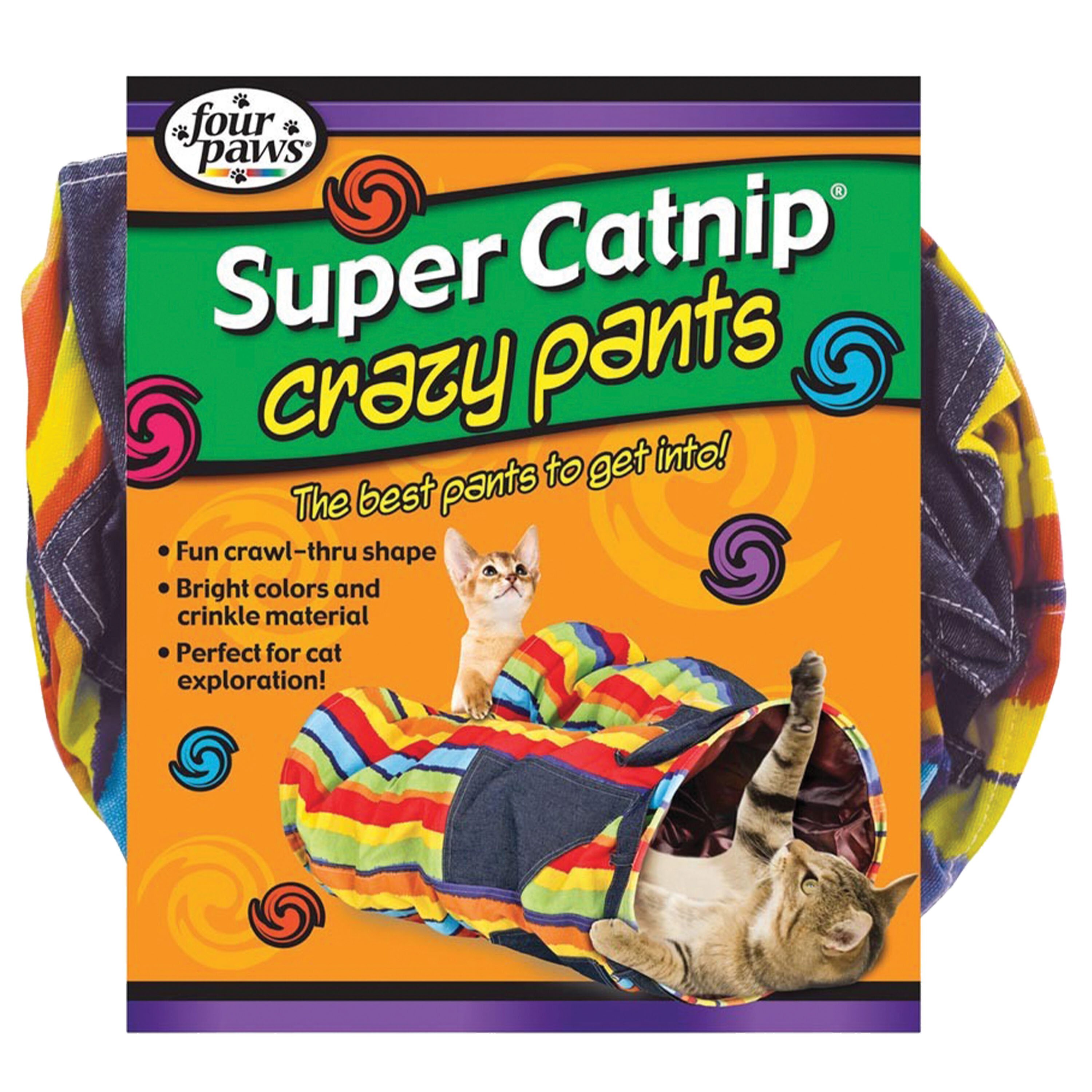 Product Reviews for FOUR PAWS Super Catnip Crazy Pants Cat Tunnel Toy